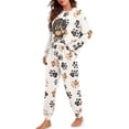 thumbnail image 1 of DISNIMO Women Pajamas Set Pig Dachshund Paw Print Long Sleeve Sleepwear Pajama Pants Casual Pajama Outfits with Pocket 2 Pcs Ladies Lounge Sets Soft Comfy Loungewear for Home, M, 1 of 7