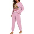 thumbnail image 1 of DISNIMO Women's 2 Piece Pajama Sets Dachshund Printed Long Sleeve Sleepwear with Long Pants Loose Fit Loungewear Fashion Oversized Nightwear, M, 1 of 7