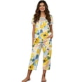 thumbnail image 1 of DISNIMO Women's Short Sleeve Pajama Sets Soft Sleepwear Summer 2 Piece Pjs Set Short Sleeve Tops and Capri Pant Lounge, S, 1 of 7