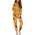 thumbnail image 1 of DISNIMO Womens Pajama Sets Car Pumpkin Printed Long Sleeve Top with Long Pants 2 Piece Pjs Comfy Lounge Set V Neck Button Down Sleepwear, (Available in Plus Size), 1 of 6