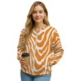 thumbnail image 1 of DISNIMO Zebra Stripe Printed Sweatshirts for Women Long Sleeve Jackets Warm Outwear Zip Up Sweatshirts with Pockets, L, 1 of 7