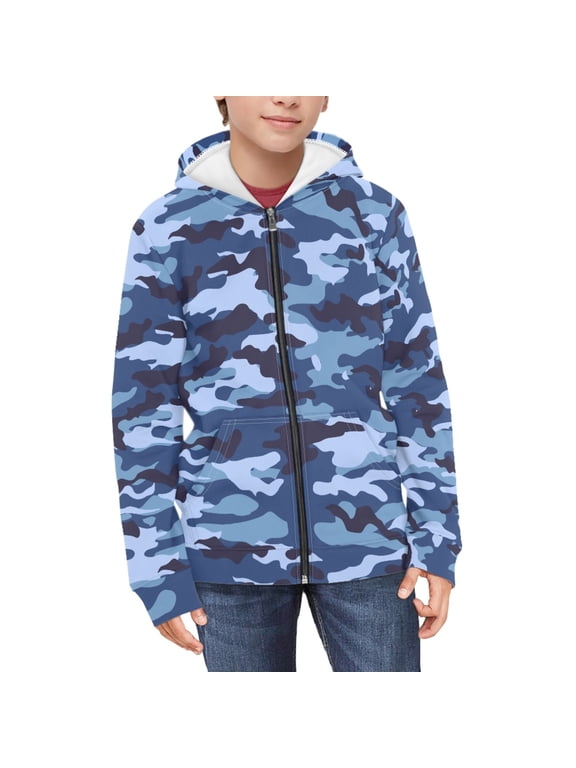 camouflage hoodie boys Hoodie Kids Zip Hoodies for Teen Boys Zip Up Hoodies Size 14-16 Big Boys Sweatshirts with Pockets Boy Hooded Sweatshirt Boys Children Hoodies Jacket Hoodies for Teens
