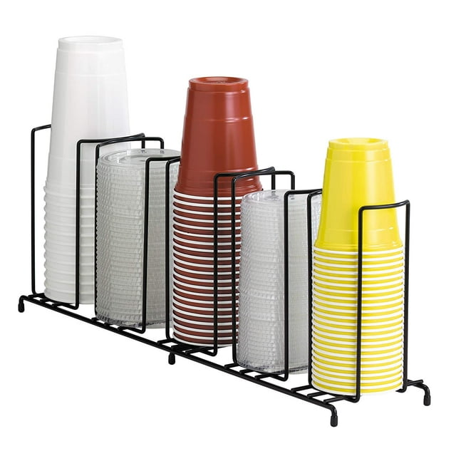 DISPENSERITE WR5 DispenseRite Five Section Wire Rack Cup and Lid