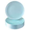 thumbnail image 1 of DISPOSABLE DINNER PLATES | 20 pc | Heavy Duty Plastic Dishes | Elegant Fine China Look | Opulence – Mint (10.25”), 1 of 4
