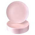 thumbnail image 1 of DISPOSABLE DINNERWARE PLATES | Premium Reusable Plastic Dishes | 20 Salad Plates | Opulence Blush | 9", 1 of 2