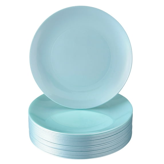 DISPOSABLE PLASTIC DESSERT PLATES | Opulence Mint | 20 pc - 7.5