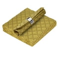 thumbnail image 1 of DISPOSABLE QUILTED COCKTAIL NAPKINS | European Made | for Upscale Wedding and Dining | 16 pc | Gold, 1 of 1