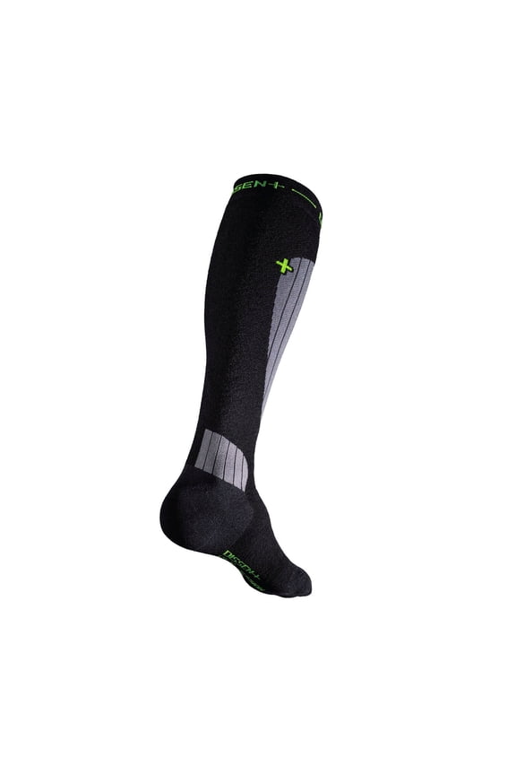 Adult Unisex GFX Compression DL Wool Ski Black Socks, Size: XS