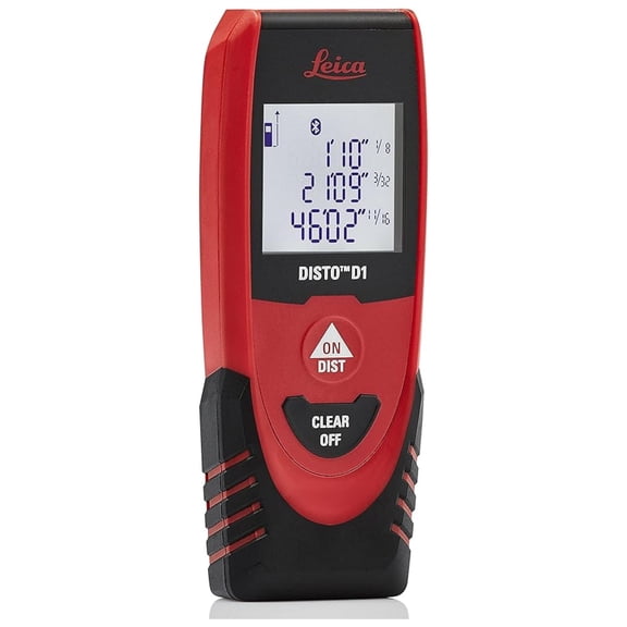 DISTO D1 120ft Laser Distance Measure with Bluetooth 4.0, Black/Red