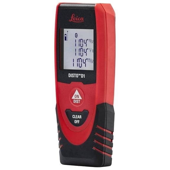 DISTO D1 130ft Laser Distance Measure with Bluetooth 4.0, Black/Red