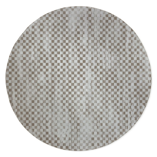 DISTRESSED CHECK SEPIA Outdoor Rug By Kavka Designs