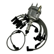 DISTRIBUTOR W/WIRES FOR FORD 300 F100-150-250-350 4.9 6 CYL 1974-85 166+468B