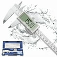thumbnail image 1 of DITRON Digital Caliper 150mm/6" Large LCD Screen Electronic Digital Caliper Stainless Steel Metal Digital Vernier Caliper, 1 of 5