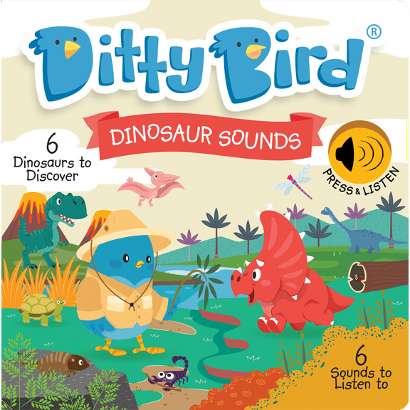 DITTY BIRD Baby Sound Book: Dinosaur sounds