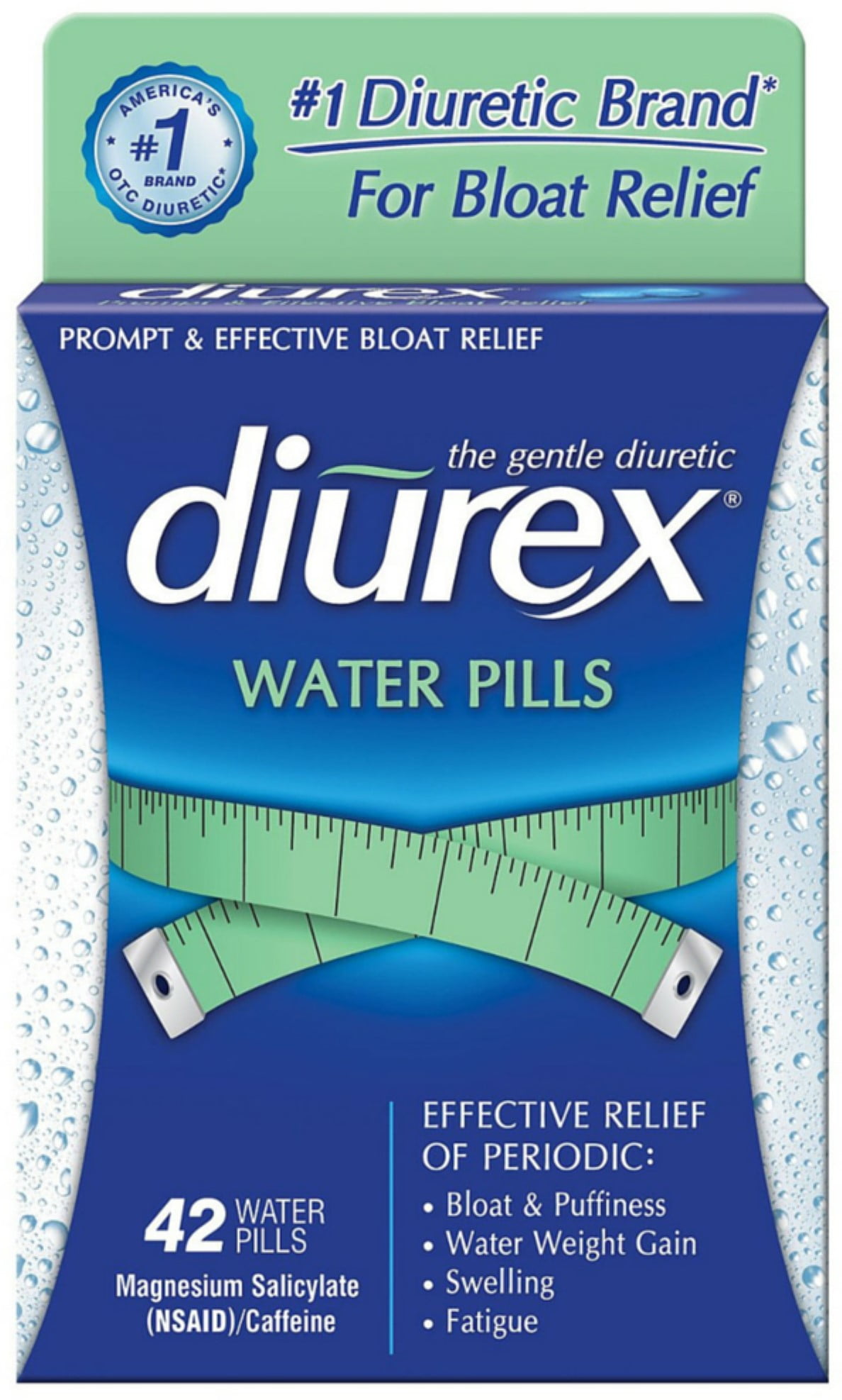 DIUREX Relieve Menstrual Discomfort Water Pills 42 Ct