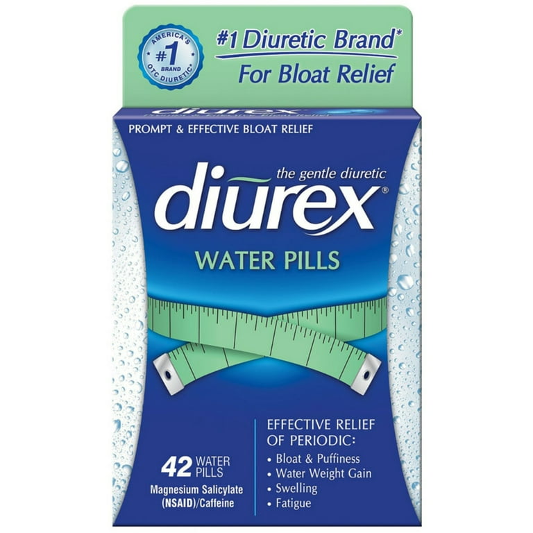 DIUREX Relieve Menstrual Discomfort Water Pills 42 Ct