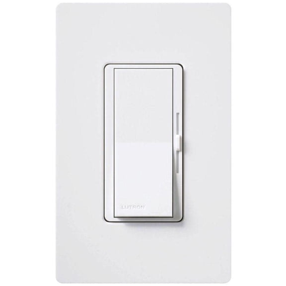 Lutron DVWFSQ-FH-WH Diva 1.5 Ampere 120 Volt Single Pole/3-Way Quiet 3 Speed Fan Control -