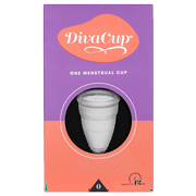 DIVA Cup & Pin - Medical Grade Silicone Cup for Period Care - Reusable Menstrual Cup - Up to 12 Hours of Continuous Wear - Model 2 (For Wide Vaginal Canals, Post-Partum & Ages 35+) - With Enamel Pin