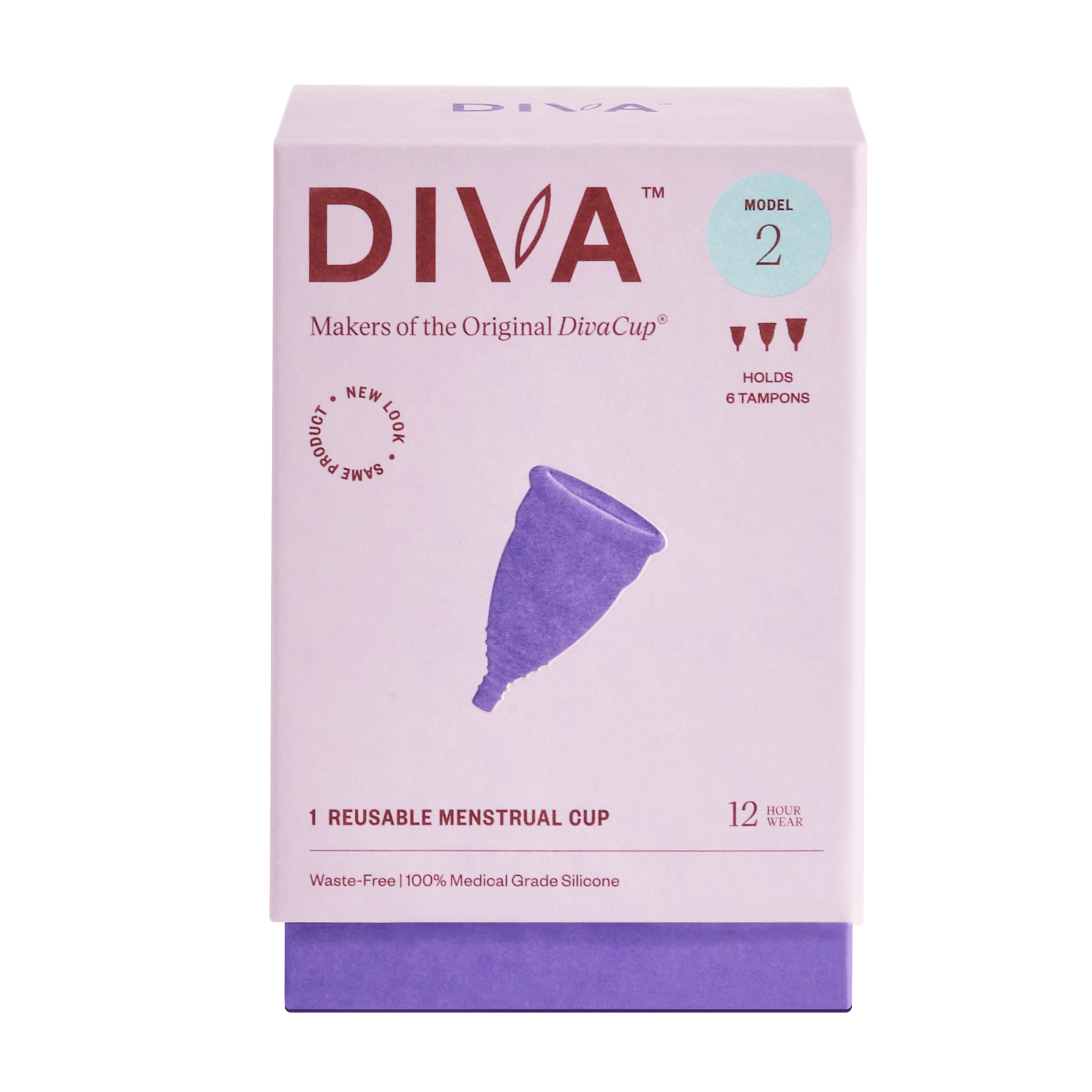 DIVA Cup Model 2 Reusable Menstrual Cup, For Post-Partum & Ages 35+ - image 1 of 7
