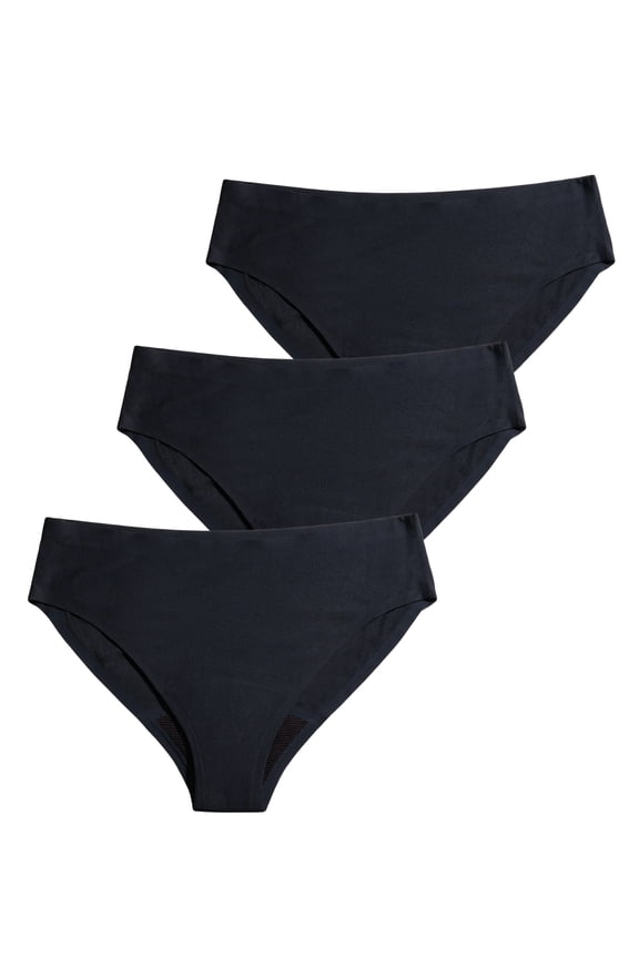 DIVA Reusable Period Underwear - Black Bikini M-L - Bundle 3 pack