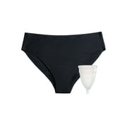 DIVA Reusable Period Underwear - Black Bikini M-L + DIVA Cup Model 2