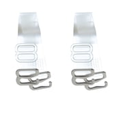 DIVAS Bra Straps Clear 10mm Width Halter Style - 2 Individual Straps