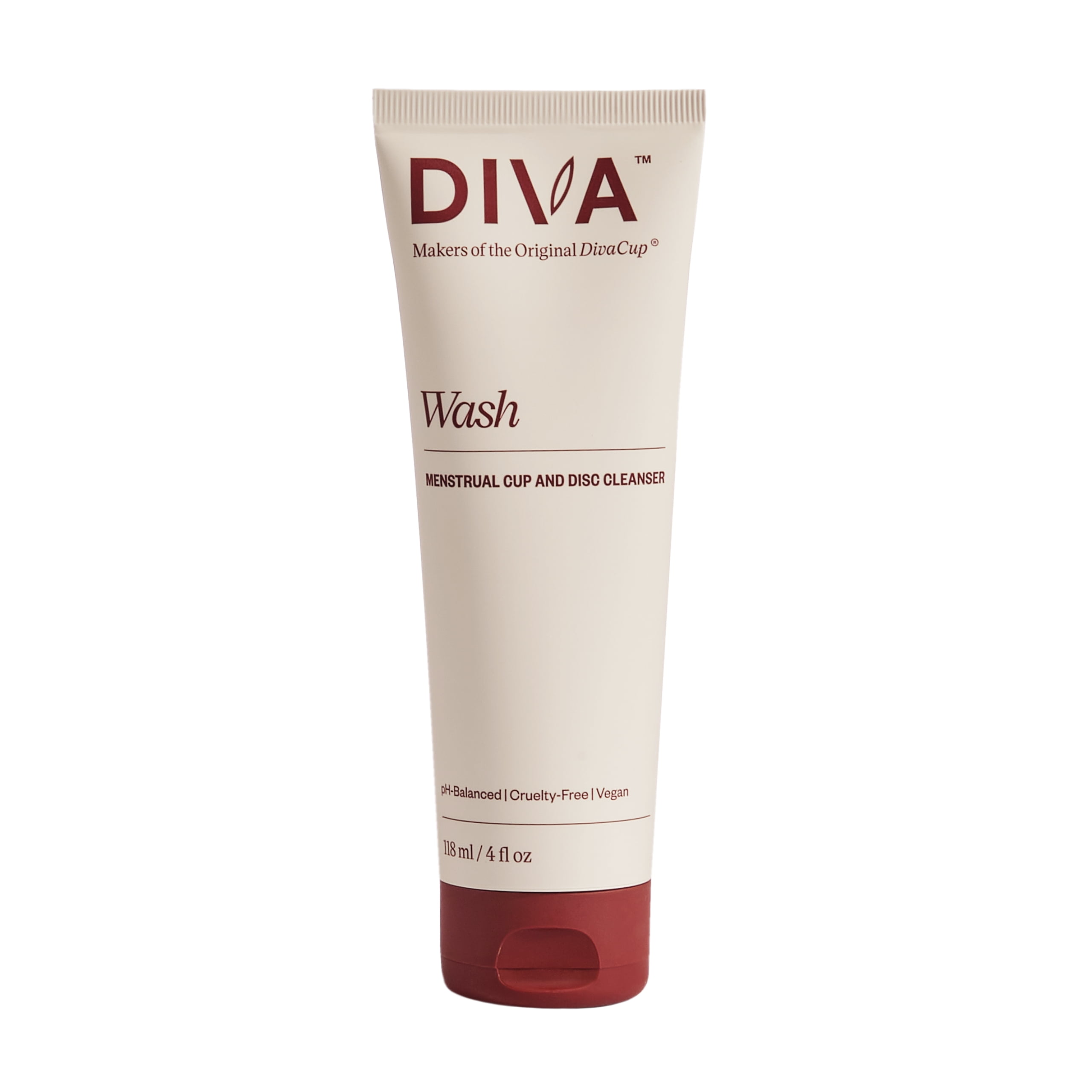 DIVA Wash, Menstrual Cup & Disc Cleanser, Fresh Citrus Scent, 4 Fl Oz