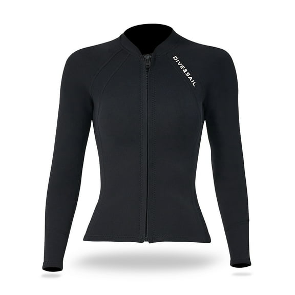 DIVE&SAIL Wetsuit,Men Women Top Top Zipper Top Top Water Women Top Zipper 2mm Men Women Zipper Top Top