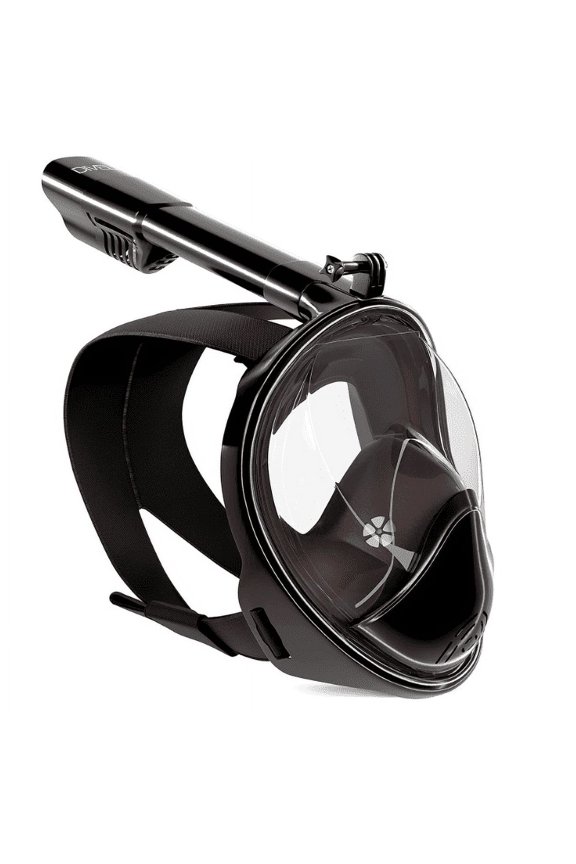 Snorkel Mask - Original Full Face Snorkeling and Diving Mask with 180 Panoramic Viewing - Longer Ventilation Pipe, Watertight, Anti Fog & Anti Leak Technology, S/M