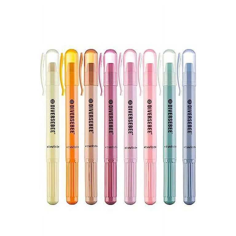 DIVERSEBEE Highlighters and Pens No Bleed, 8 Pack Assorted Gel Colors for  Bible Journaling, School Supplies, Cute Bible Study Markers and Accessories  (Earthy) : Office Products 