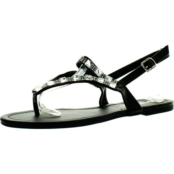 DIVIANA MOIRA-09A Womens Round Toe Sling Back Thong Sandals