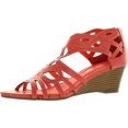 thumbnail image 1 of DIVIANA NICKI-18 Womens Cut Out Back Zip Wedge Sandals, 1 of 4