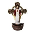 thumbnail image 1 of DIVINITY COLLECTION The Sacred Heart of Jesus Holy Water Font Religious Sacrament Wall Decor 6.75 inches, 1 of 1