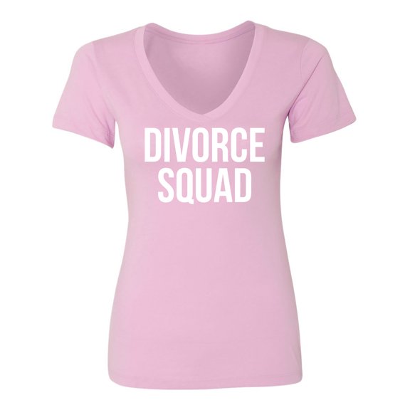 DIVORCE SQUAD Womens V-Neck T-Shirt