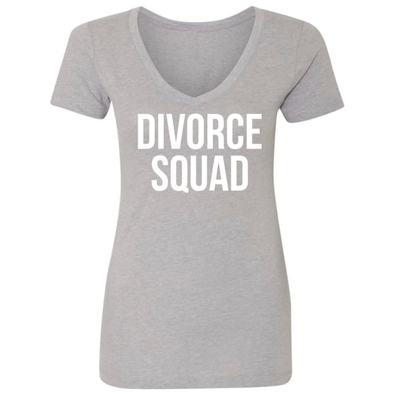 DIVORCE SQUAD Womens V-Neck T-Shirt