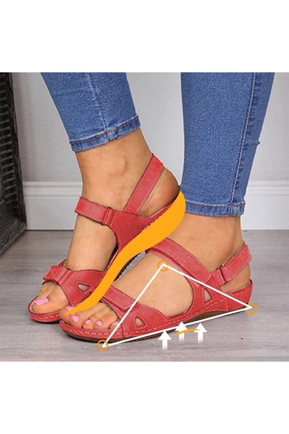 Adjustable Strap Sandals For Women Cutout Open Toe Comfortable Non Slip Casual Summer Footwear