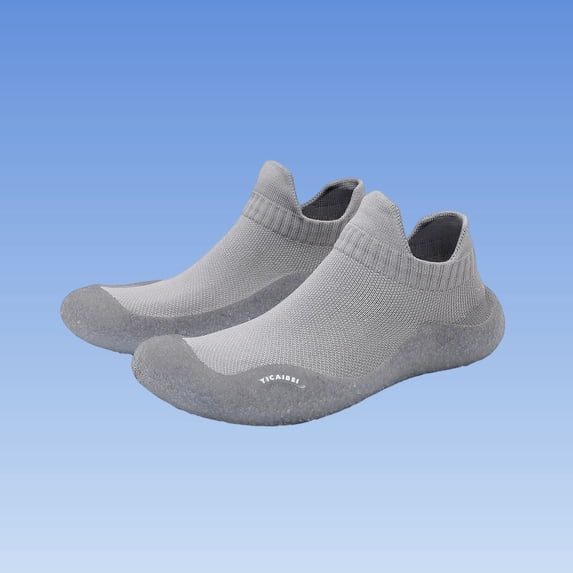 DIVVce Black Knit Water Shoes For Men And Women Breathable Quick Dry Non Slip Beach Footwear