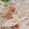 thumbnail image 1 of DIVVce Lace Mule Heels For Women Pointed Toe Comfortable Kitten Heel Casual Footwear, 1 of 8