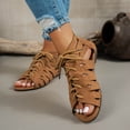 thumbnail image 1 of DIVVce Lace Up Gladiator Sandals For Women Open Toe Comfortable Non Slip Casual Footwear, 1 of 8