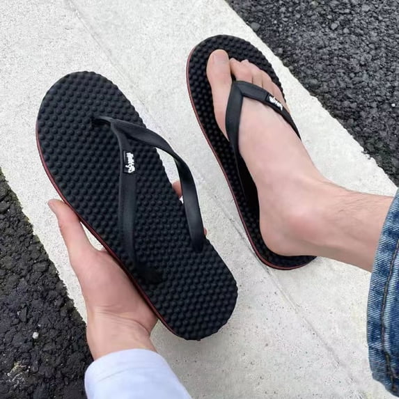 DIVVce Massage Flip Flops For Women Open Toe Comfortable Non Slip Casual Summer Footwear