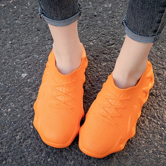 DIVVce Running Shoes Women Breathable Knit Lace Up Comfortable Lightweight Non Slip Athletic Footwear For Gym And Casual