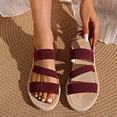 thumbnail image 1 of DIVVce Sandals For Women Multi Strap Elastic Ankle Comfortable Breathable Non Slip Casual Summer Footwear, 1 of 5
