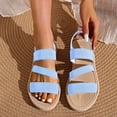 thumbnail image 1 of DIVVce Sandals For Women Multi Strap Elastic Ankle Comfortable Breathable Non Slip Casual Summer Footwear, 1 of 6