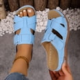 thumbnail image 1 of DIVVce Slide Sandals For Women Cross Stitch Open Toe Comfortable Non Slip Casual Summer Daily Footwear, 1 of 7