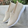 thumbnail image 1 of DIVVce Slip On Sneakers Women Knit Mesh Breathable Comfortable Lightweight Non Slip Casual Walking Footwear, 1 of 4