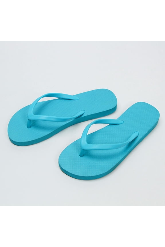 Solid EVA Thong Flip Flops For Women Open Toe Slip On Comfort Non Slip Beach Casual Footwear