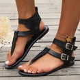 thumbnail image 1 of DIVVce T-Strap Buckle Sandals For Women Open Toe Adjustable Comfortable Casual Summer Footwear, 1 of 8
