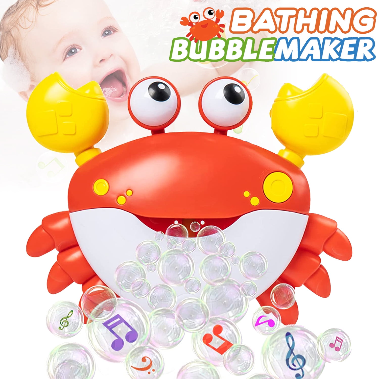 DIWANGUS Bath Toys for Baby Toddlers,Crab Bubble Bath Maker for Bathtub