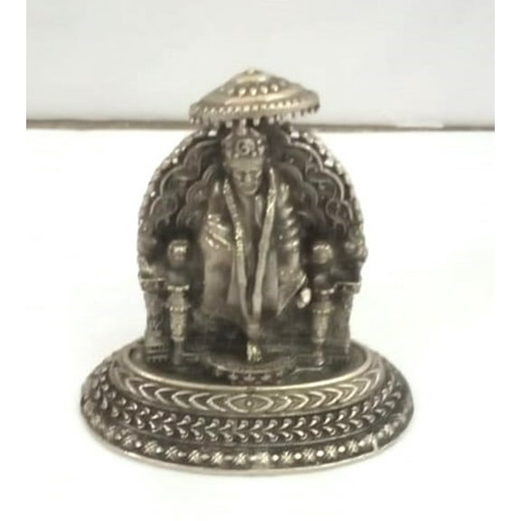 DIWANSONS SILVER SAI BABA STATUE , 2.5 x 2 SIZE