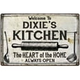 thumbnail image 1 of DIXIE'S Kitchen Farmhouse Sign Gift 8x12 Metal 208120033484, 1 of 1